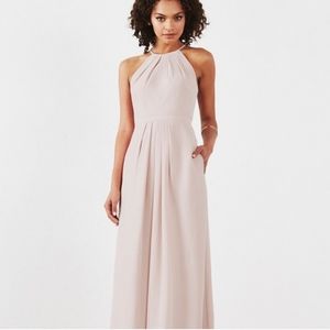 {Weddington Way} Isabelle Chiffon Halter Dress